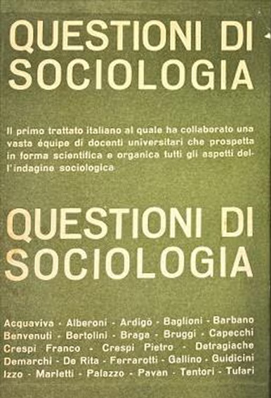 Questioni di Sociologia
